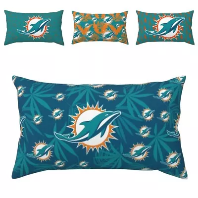Miami Dolphins Soft And Breathable Pillowcase Home Decoration Pillowcover • $12.24