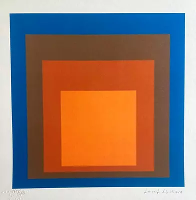 Josef Albers Lithography 1978 (Paul Klee Max Bill Sol Lewitt Kenneth Noland) • $292.23