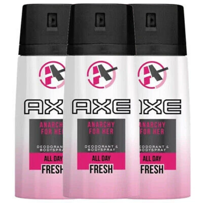 £14.65 • Buy Axe Deospray Anarchy Woman Without Aluminum Salts 450ml 3 Pack
