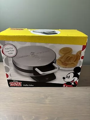 Disney DCM-1 Classic Mickey Mouse Waffle Maker Brushed Stainless Steel • $31