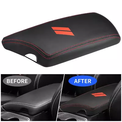 For 2015-2023 Dodge Challenger Red Stitches Center Console Box Lid Armrest Cover • $14.49