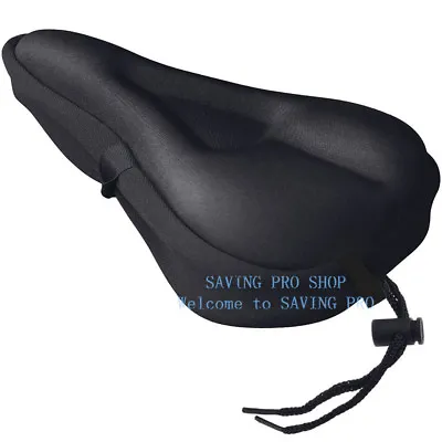 Soft Saddle Pad Cushion Cover Gel Silicone Seat For Mountain Bike Bicycle New • $6.64