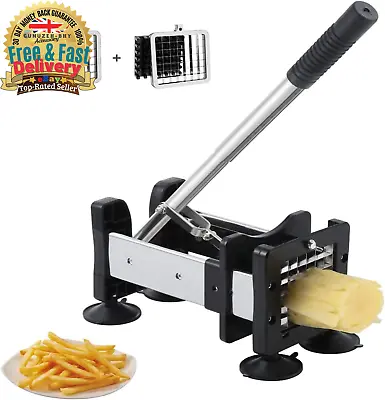 Potato Chipper French Fry Cutter Potato Chopper Cutter 2 Different Super Steel • £44.50