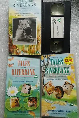 3 Tales & Further Tales Of The Riverbank VHS Videocassettes Johnny Morris • £25.99