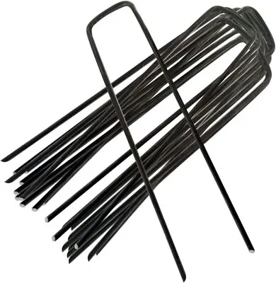 Weed Mat Pins X50 Galvanised Staples Heavy Duty Garden Securing U Pegs Turf Pins • £5.99