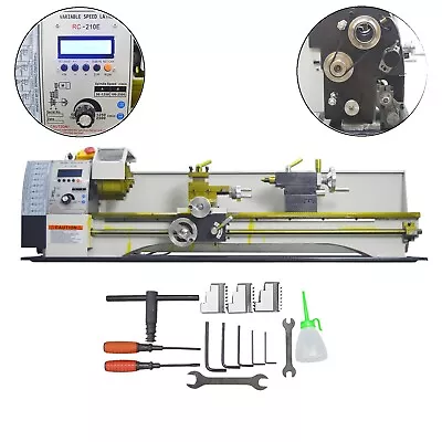 RC-210E Precision Metal Bench Lathe 8 *32  Metric/Inch Thread Self-acting Feed • $1739.72