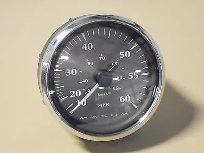 Faria 5” Speedo Gauge With Maxum Logo / 60 Mph • $25