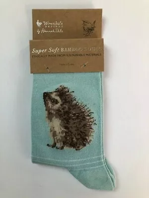 £7.99 • Buy Wrendale Brand New Design Socks  Hedgehugs  Green Free Gift Bag