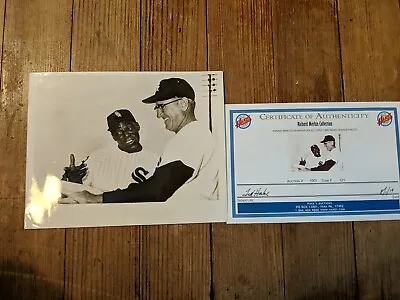 Minnie Minosa Al Lopez 1960 Coa  Richard Merkin  Baseball Photo Rarea White Sox  • $72.20