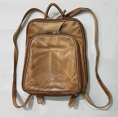 Vintage Osgoode Marley Leather Backpack Distressed For Light Repair • $16.37