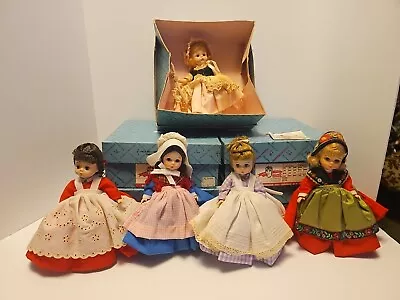 5 - Vintage Madame Alexander Dolls Meg Jo Sweden  Belgium & Bo-Peep W/ Boxes • $22.45