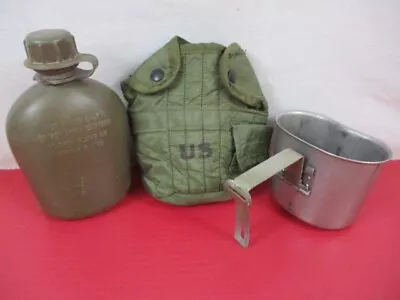 Vietnam US Army M1967 Plastic Canteen Cup & Nylon Cover - All Dated 1975 - XLNT • $56.99