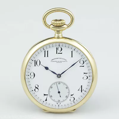 23In Vacheron & Constantin  Unworn 18k Gold Pocket Watch Chronometer Royal 1910 • $10800