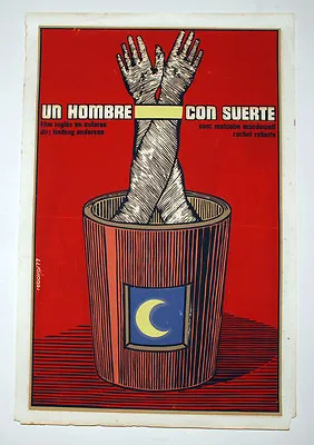 1977 Original Cuban Movie Poster O'Lucky Man Lyndsey Anderson Art Film MacDowell • $650