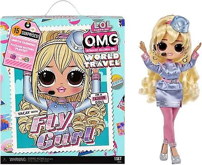 LOL Surprise Fly Gurl Doll OMG World Travel Fashion Playset With 15 Surprises • £16.49