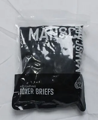 Manscaped Men's Athletic Anti-Chafe Crop Cooling Boxer Briefs Black Size: S-2XL • $16.99