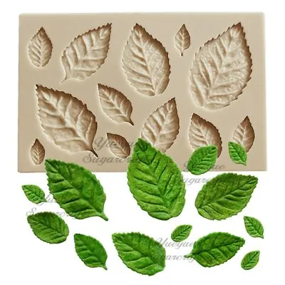 £3.95 • Buy LEAF LEAVES Silicone Fondant Cake Topper Mold Mould Chocolate Candy Baking 2