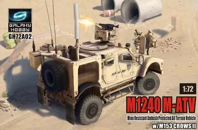 T-Model GH72A02 1/72 M1240 M-ATV MRAP W/M153 Crows II • $29.99