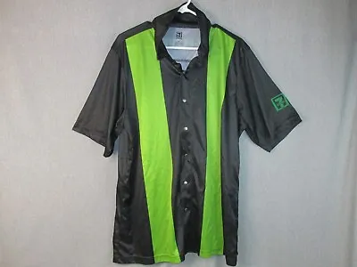 Vintage 7-Eleven 7-11 Print 1990s Employee Uniform Shirt Smock Snap Up Sz XL • $34.97