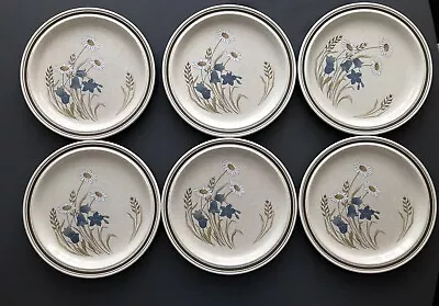 £15 • Buy Royal Doulton Lambethware Hill Top Daisy Bluebell 6x Dinner Plates 27cm Diameter