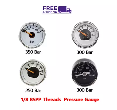 Paintball PCP Air Mini Micro Pressure Gauge Manometer 3500PSI 1/8BSPP G1/8Thread • $15