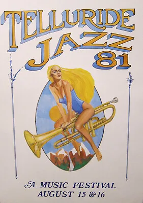 Telluride Jazz 81 Vintage Music Festival Poster • $18