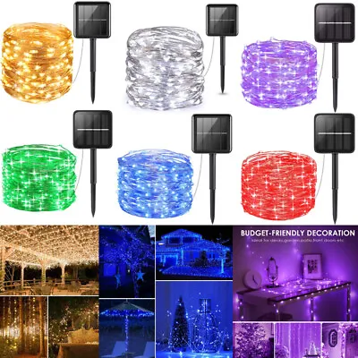 100-400 LED Solar Power String Fairy Lights Garden Outdoor Party Lamp Decoration • $9.34