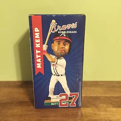 2017 Matt Kemp Atlanta Braves SunTrust Park Inaugural Season Bobblehead NIB SGA • $29.99