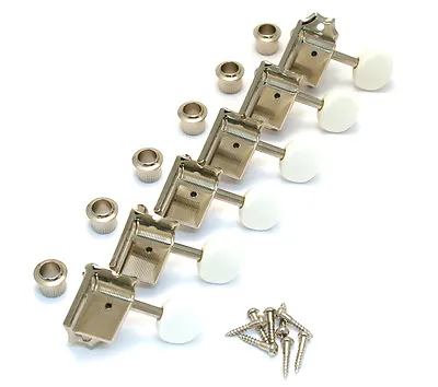 Gotoh Nickel W/White Button Tuners Fender Strat/Tele/Mustang® Guitar TK-0980-001 • $48.50