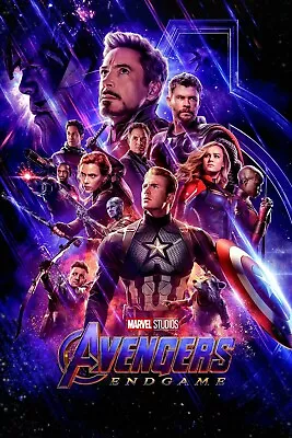 Marvel Avengers End Game Movie Poster Film Print A5 A4 A3 A2 A1 MAXI 481 • £3.99