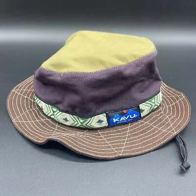 Vintage Kavu Bucket Hat Fisherman Sun Cap Size Large Aztec 90s USA Seattle • $34