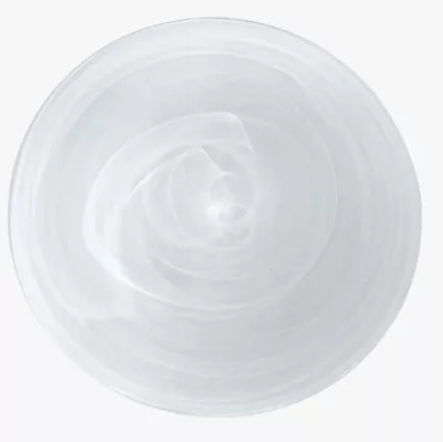 WHITE ALABASTER DINNER PLATE By MARIPOSA -  New With Tags • $29