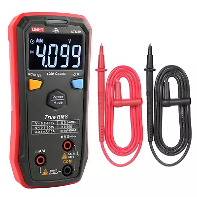 UNI-T UT123D Smart True RMS Multimeter Digital AC/DC Current Volt Ohm Cap Test • £23.03