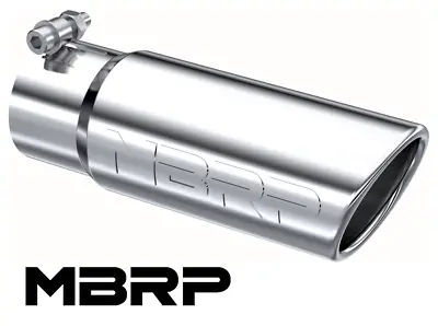 Mbrp T5115 Stainless Steel Exhaust Tip 3  Inlet 3.5  Outlet 10  Angle Rolled End • $54
