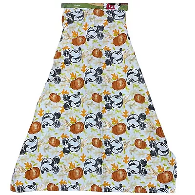 Disney Apron Adult Mickey Mouse Orange Kitchen Tie Ears Holiday Fall Pumpkin • $24.95