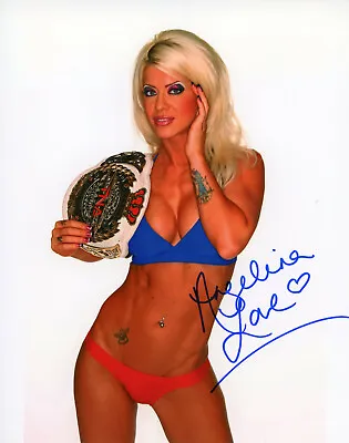 Angelina Love Autographed 8x10 WWE WWF TNA Diva Free Shipping Rare #7 • $22