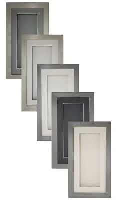 3D 10  X 5  Light Grey Picture Photo Box Frame Memorabilia Medals Display Object • £13.99