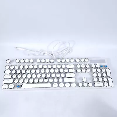 *Missing 3 Caps Magegee MK-STORM Gaming Keyboard Steampunk Typewriter Retro Keys • $19.49