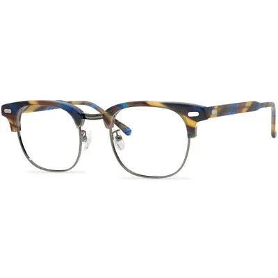 Colorful Browline Glasses Combination Vintage Style Glasses Malcolm X • $134