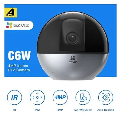 EZVIZ C6W 4MP Pan & Tilt Wi-Fi Network Security Camera Night Vision IP Camera • $109.99