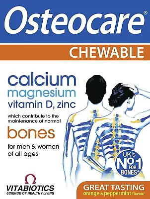 £6.95 • Buy Vitabiotics Osteocare Chewable  30 Tablets Calcium Magnesium Vitamin D & Zinc