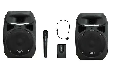 Audio2000'S Two 6406 Portable PA Systems With Two Wireless Microphones -MR • $116.25