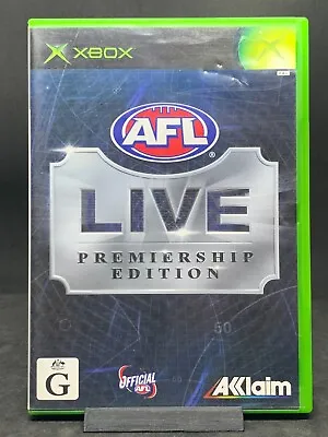 AFL Live Premiership Edition Xbox Original Microsoft PAL No Manual • $10.35