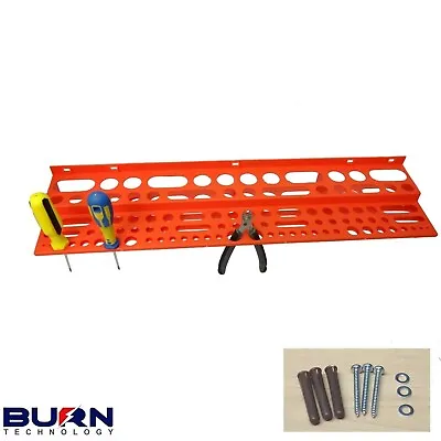 £9.99 • Buy Large 24  Tool Storage Rack For 96 Tools With FIXING KIT Garage Wall Store Tidy
