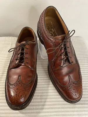 $175 • Buy Vintage Florsheim Imperial V-Cleat WingTip Brown Shoes 93602 5-Nail Size 9C