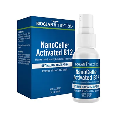 NEW Skincare Bioglan Medlab NanoCelle Activated B12 Spray 30ml • $58.91