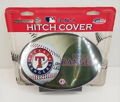 MLB Baseball Texas Rangers 3 In 1 Car Truck Grille Hitch Cover New • $4.95