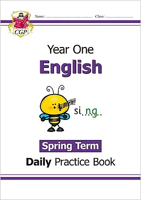 KS1 Year 1 English Daily Practice Book Spring Term With Answer CGP • £6.99