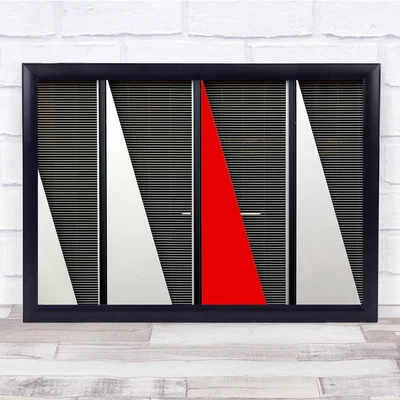 £39.99 • Buy Sails Buildings Stripes Red And White Wall Art Print