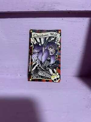 Monster High Trading Card Clawdeen Wolf Freak Du Chic RARE Hard To Find Box Art • $30